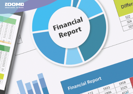 Financial report image for website content